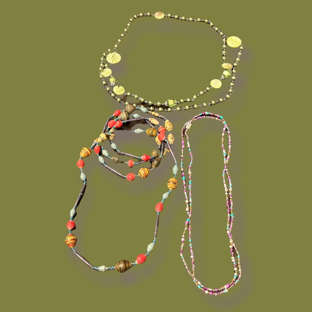 Green Necklaces lot